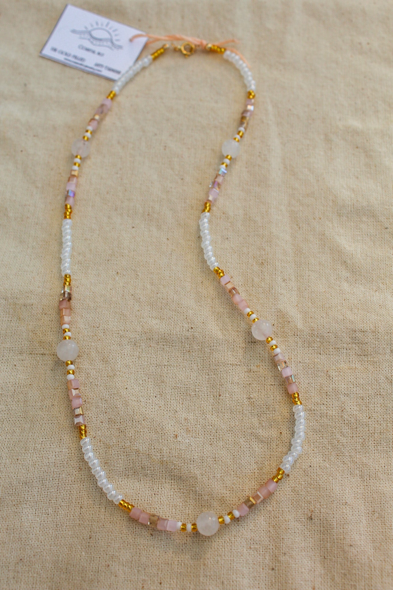 Pinks and Gemstones Necklace