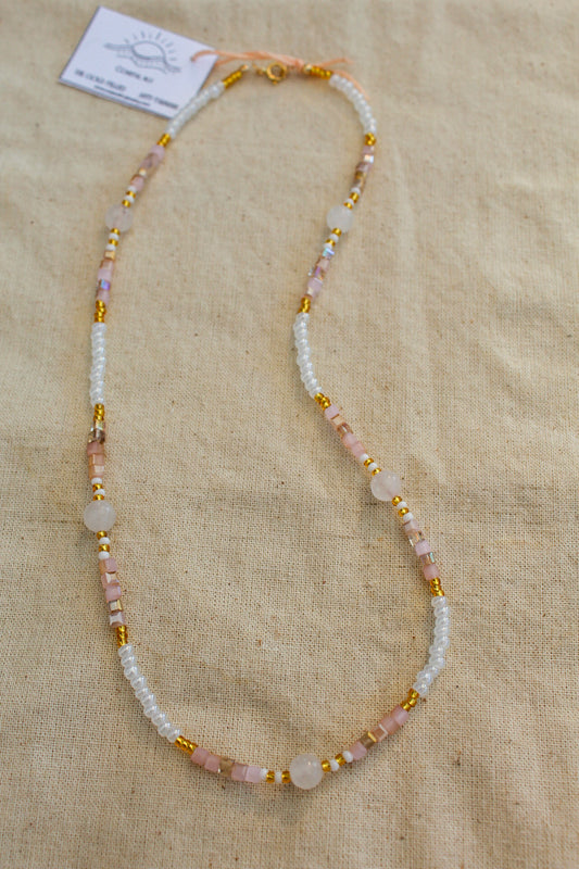 Pinks and Gemstones Necklace