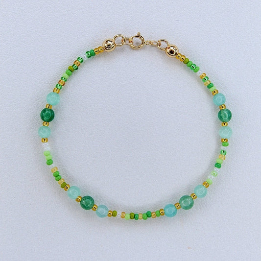 Sea Glass Green Beaded Bracelet