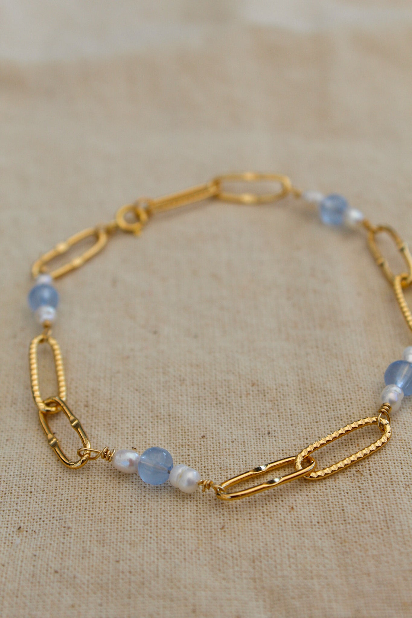 Perfect Paperclip Frosty Gems Bracelet