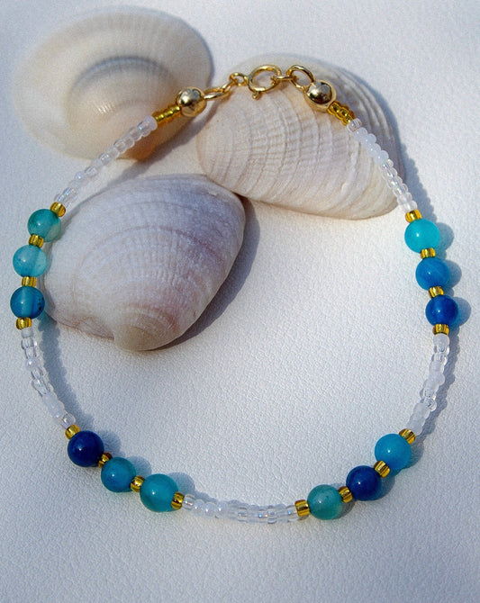 Ocean Blu Beaded Bracelet